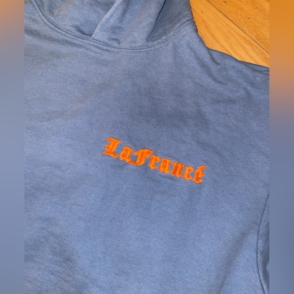 LaFrance Hoodie with Orange Text - Picture 2 of 3